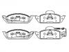 ブレーキパッド Brake Pad Set:163 420 12 20