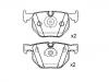 브레이크 패드 Brake Pad Set:34 21 6 761 285