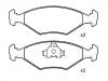 الفرامل الوسادة Brake Pad Set:5882984