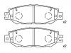 Bremsbelagsatz, Scheibenbremse Brake Pad Set:04466-50060