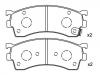 Bremsbelagsatz, Scheibenbremse Brake Pad Set:GEYT-33-28ZA